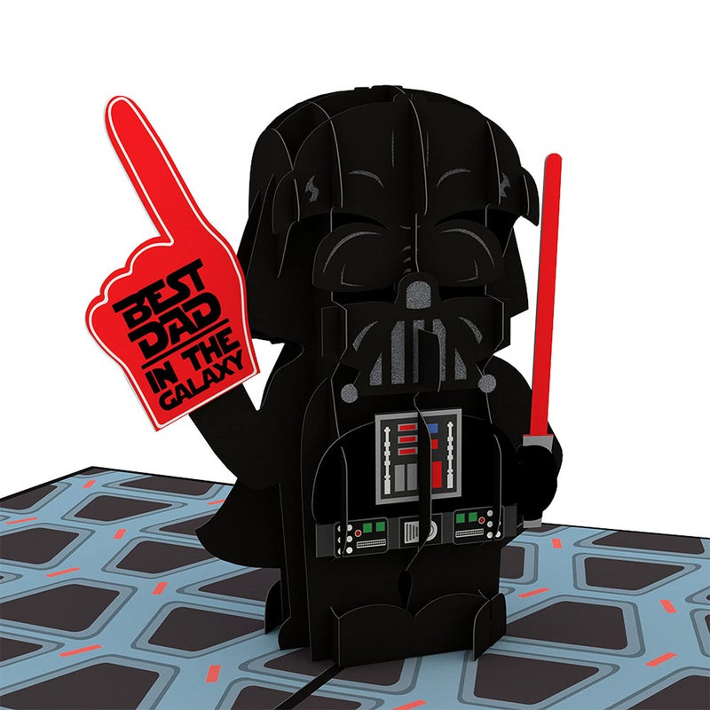 Lovepop Star Warsâ„¢ Darth Vaderâ„¢: Best Dad in the Galaxy Pop Up Card, 5x7-3D Father's Day Greeting Card, Celebration Cards, Pop-Up Birthday Card for Dad, Star Wars Birthday Card - Image 1
